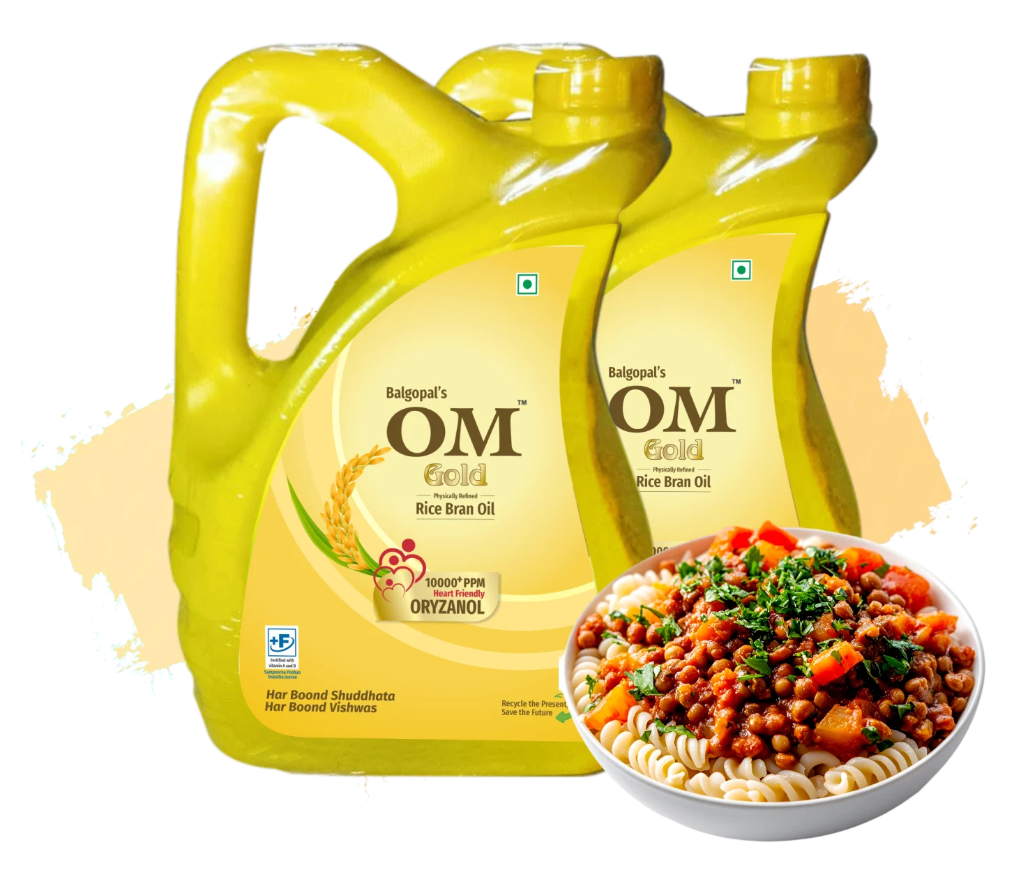 Om Gold Rice Bran Oil | 5 liter jarry
